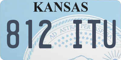 KS license plate 812ITU