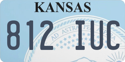 KS license plate 812IUC