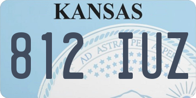 KS license plate 812IUZ
