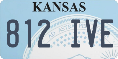 KS license plate 812IVE