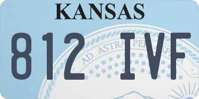 KS license plate 812IVF