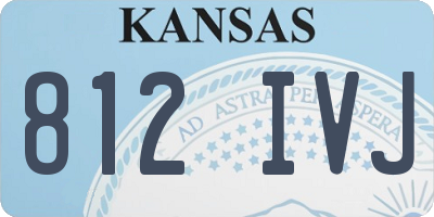 KS license plate 812IVJ