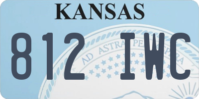 KS license plate 812IWC