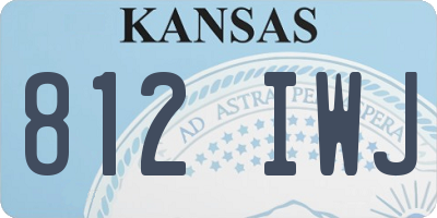 KS license plate 812IWJ