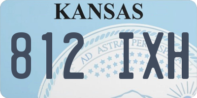 KS license plate 812IXH