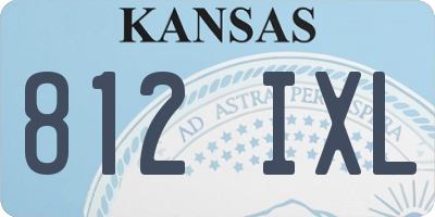 KS license plate 812IXL