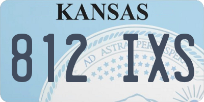 KS license plate 812IXS