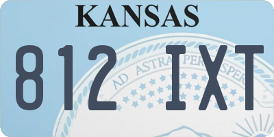 KS license plate 812IXT