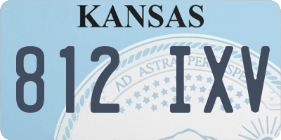 KS license plate 812IXV