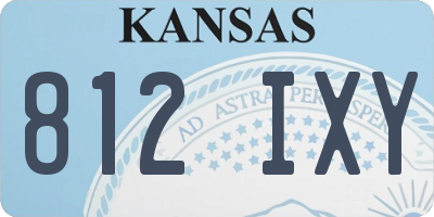 KS license plate 812IXY