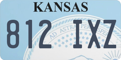 KS license plate 812IXZ