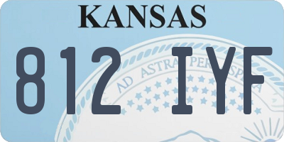 KS license plate 812IYF