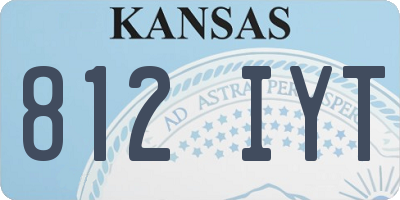 KS license plate 812IYT