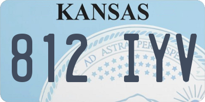 KS license plate 812IYV