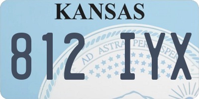 KS license plate 812IYX