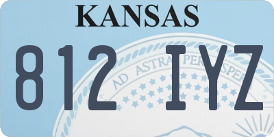 KS license plate 812IYZ