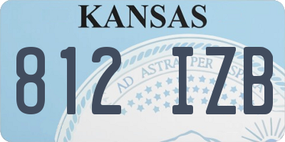 KS license plate 812IZB