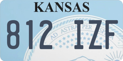 KS license plate 812IZF