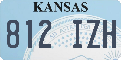 KS license plate 812IZH