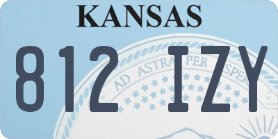 KS license plate 812IZY
