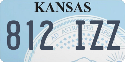 KS license plate 812IZZ