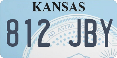 KS license plate 812JBY