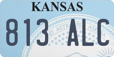 KS license plate 813ALC