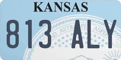 KS license plate 813ALY