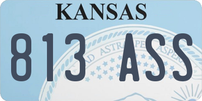 KS license plate 813ASS