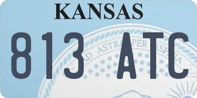 KS license plate 813ATC