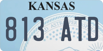 KS license plate 813ATD