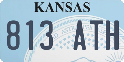 KS license plate 813ATH