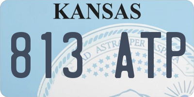 KS license plate 813ATP