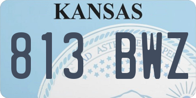 KS license plate 813BWZ