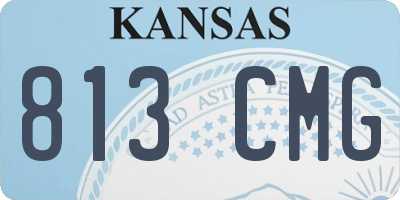 KS license plate 813CMG