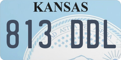 KS license plate 813DDL