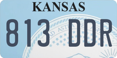 KS license plate 813DDR