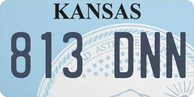 KS license plate 813DNN
