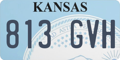 KS license plate 813GVH