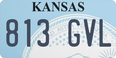 KS license plate 813GVL