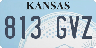 KS license plate 813GVZ