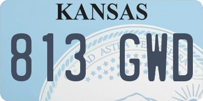 KS license plate 813GWD