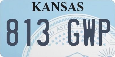KS license plate 813GWP