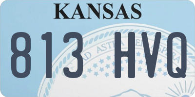 KS license plate 813HVQ