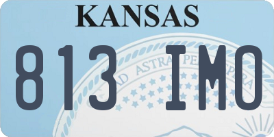 KS license plate 813IMO