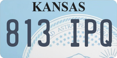 KS license plate 813IPQ