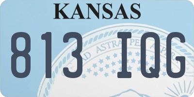 KS license plate 813IQG