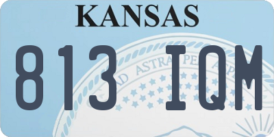 KS license plate 813IQM