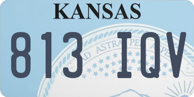 KS license plate 813IQV