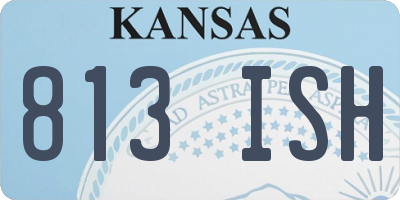 KS license plate 813ISH